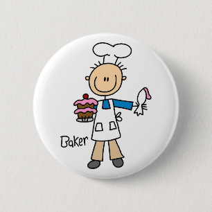 Badge Rond 5 Cm Boulanger masculin