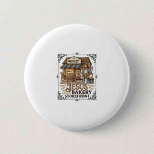 Badge Rond 5 Cm Boulangerie Jésus Façade Boulangerie Jésus Façade