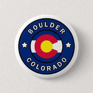 Badge Rond 5 Cm Boulder Colorado