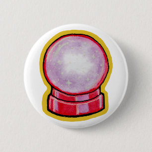 Badge Rond 5 Cm Boule de cristal pastel