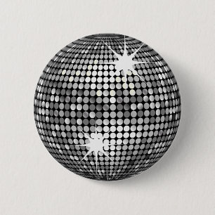 Badge Rond 5 Cm Boule de disco