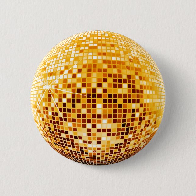 BADGE ROND 5 CM BOULE DE DISCO (Devant)