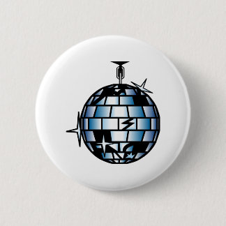 Badge Rond 5 Cm Boule de disco
