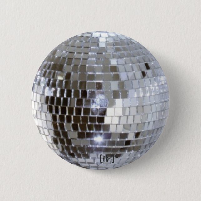 Badge Rond 5 Cm Boule de disco (Devant)