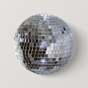 Badge Rond 5 Cm Boule de disco