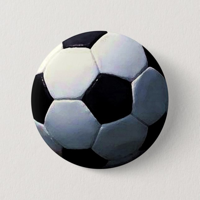 Badge Rond 5 Cm Boule de football (Devant)