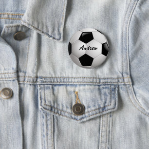 Badge Rond 5 Cm Boule de football personnalisable
