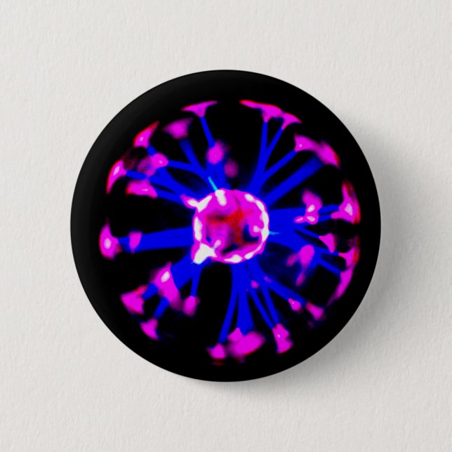 Badge Rond 5 Cm Boule de plasma (Devant)