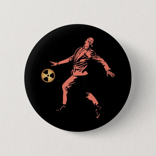 Badge Rond 5 Cm Boule de prétention démesurée (Devant)