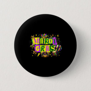 Badge Rond 5 Cm Boule disco Mardi Gras drôle Saison de carnaval Ho