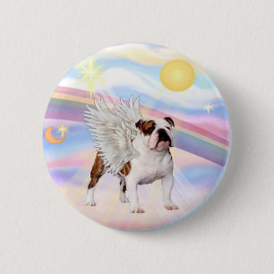 Badge Rond 5 Cm Bouledogue Anglais