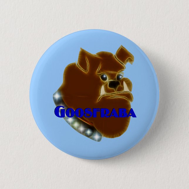 Badge Rond 5 Cm Bouledogue de Goosfraba (Devant)