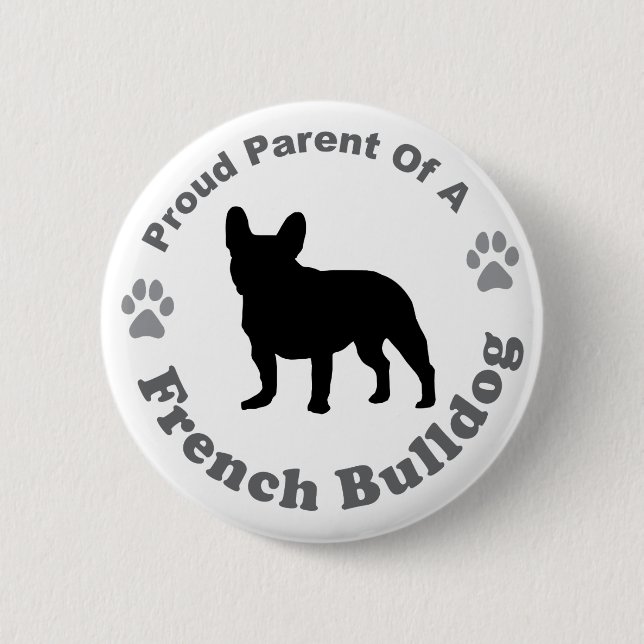 Badge Rond 5 Cm Bouledogue français (Devant)