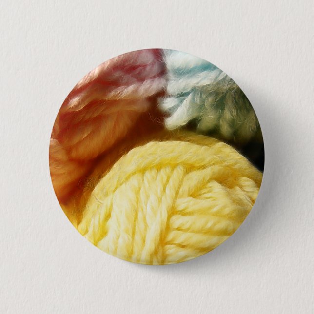 Badge Rond 5 Cm Boules molles de fil (Devant)