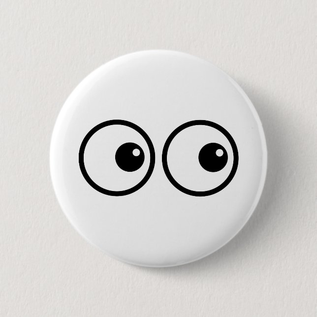 Badge Rond 5 Cm Boules yeux (Devant)