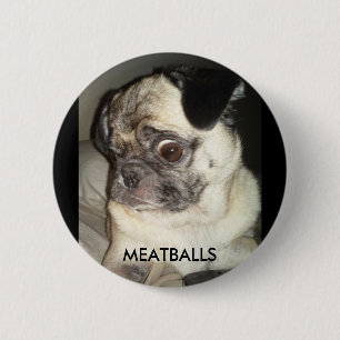 BADGE ROND 5 CM BOULETTES DE VIANDE