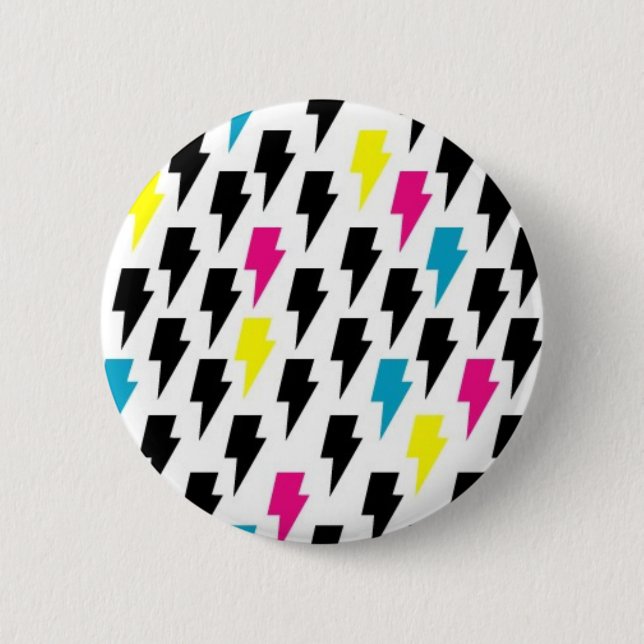 Badge Rond 5 Cm Boulons de foudre (Devant)