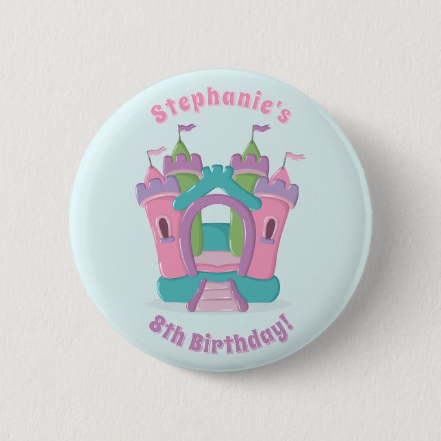 Badge Rond 5 Cm Bounce House Party (Devant)
