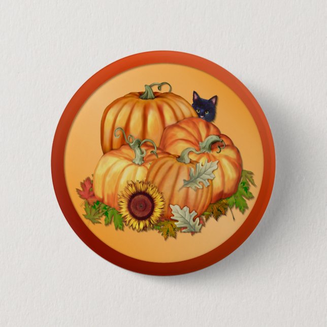 Badge Rond 5 Cm Bounty d'automne (Devant)