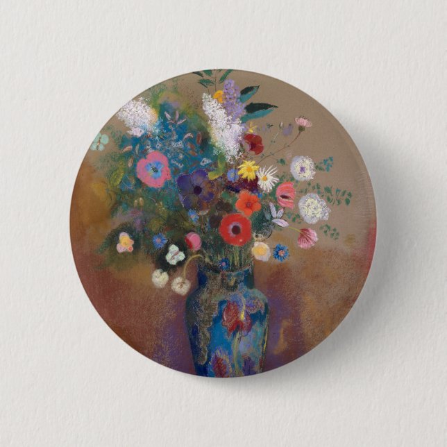 Badge Rond 5 Cm Bouquet de fleurs (Devant)
