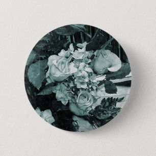 Badge Rond 5 Cm Bouquet de mariage vintage