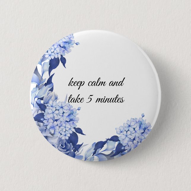 Badge Rond 5 Cm Bouquet floral blooming garden (Devant)
