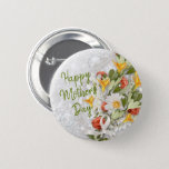 Badge Rond 5 Cm Bouquet of Flowers for Mom<br><div class="desc">Happy Mother's Day Button Pin. ⭐This Product is 100% Customizable. Graphics and / or text can be added, deleted, moved, resized, changed around, rotated, etc... 99% of my designs in my store are done in layers. This makes it easy for you to resize and move the graphics and text around...</div>