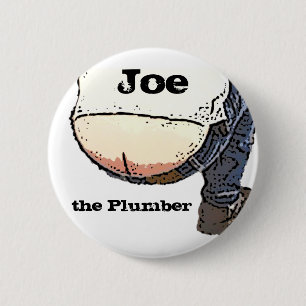 Badge Rond 5 Cm Bout de plombiers… Joe le bouton de plombier