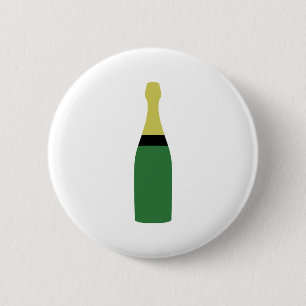 Badge Rond 5 Cm bouteille de champagne
