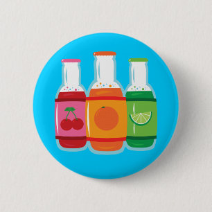 Badge Rond 5 Cm Bouteilles de soda