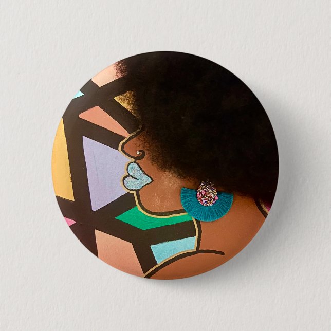 Badge Rond 5 Cm Bouton (Devant)