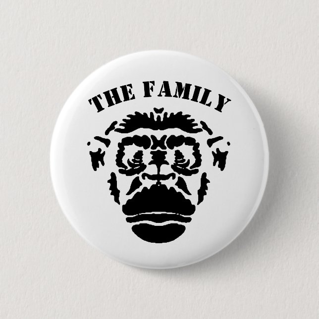 Badge Rond 5 Cm Bouton (Devant)