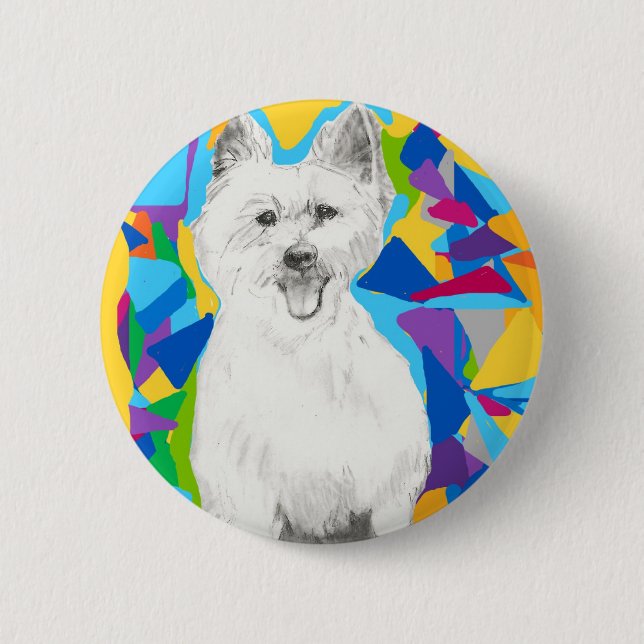 Badge Rond 5 Cm Bouton (Devant)