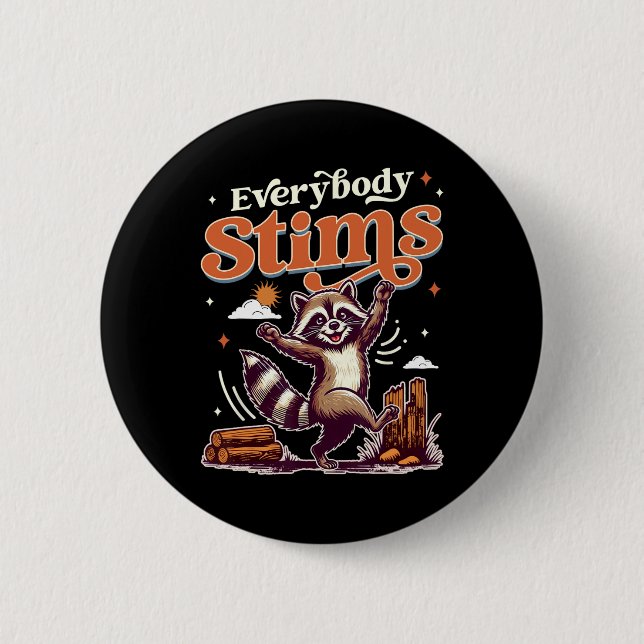 Badge Rond 5 Cm Bouton (Devant)