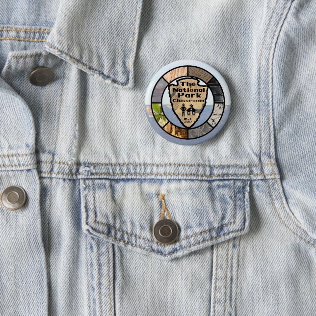 Badge Rond 5 Cm Bouton (En situation)