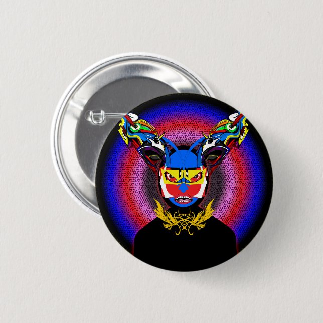 Badge Rond 5 Cm Bouton (Devant & derrière)