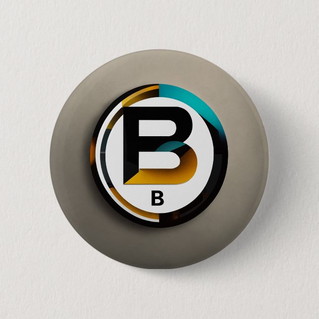 Badge Rond 5 Cm Bouton (Devant)