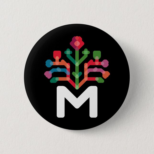 Badge Rond 5 Cm Bouton (Devant)