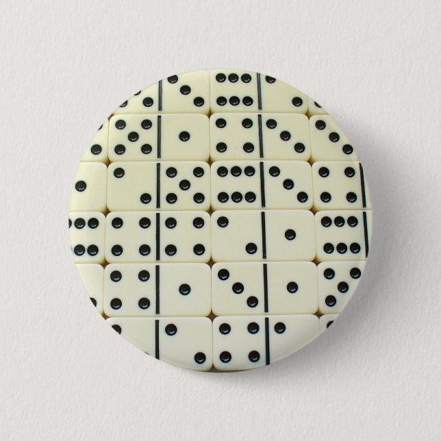 Badge Rond 5 Cm Bouton 003 de dominos (Devant)