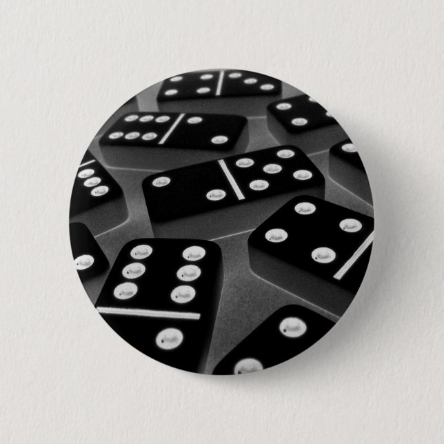 Badge Rond 5 Cm Bouton 008 de dominos (Devant)