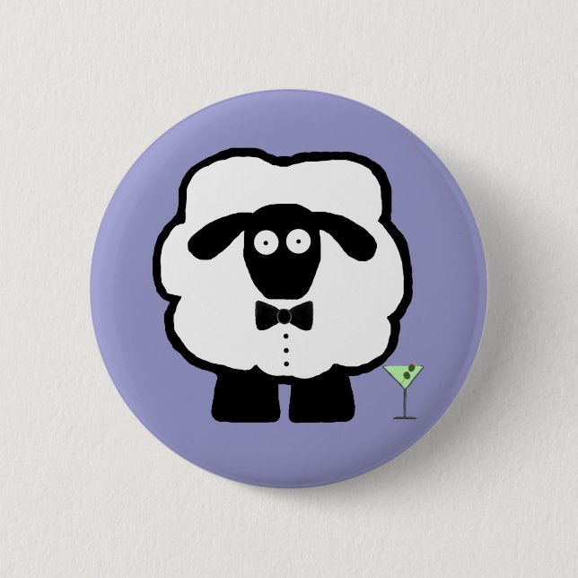 Badge Rond 5 Cm Bouton 00 moutons (Devant)