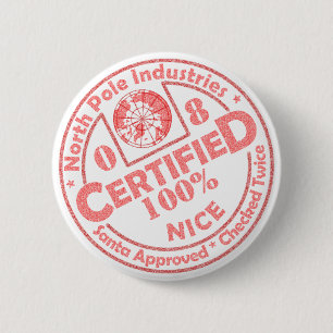 Badge Rond 5 Cm 'Bouton 08 intéressant certifié