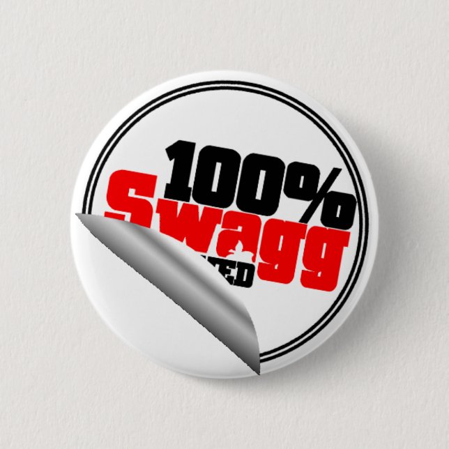 Badge Rond 5 Cm Bouton 100% approuvé de Swagg (Devant)