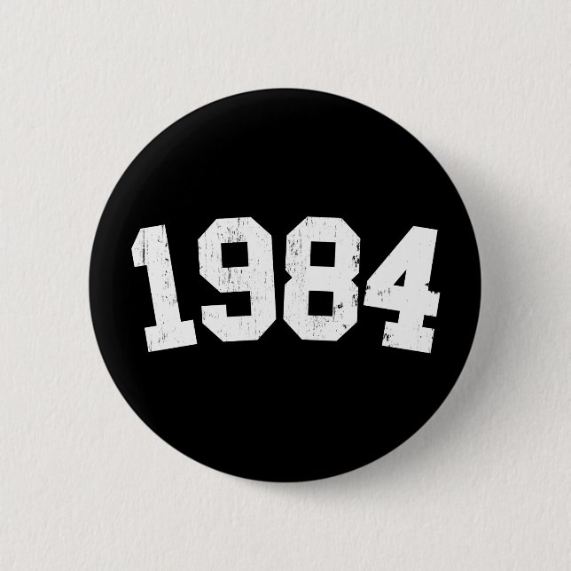 Badge Rond 5 Cm Bouton 1984 (Devant)
