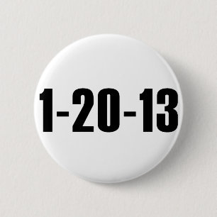 Badge Rond 5 Cm Bouton 1-20-13 anti Obama