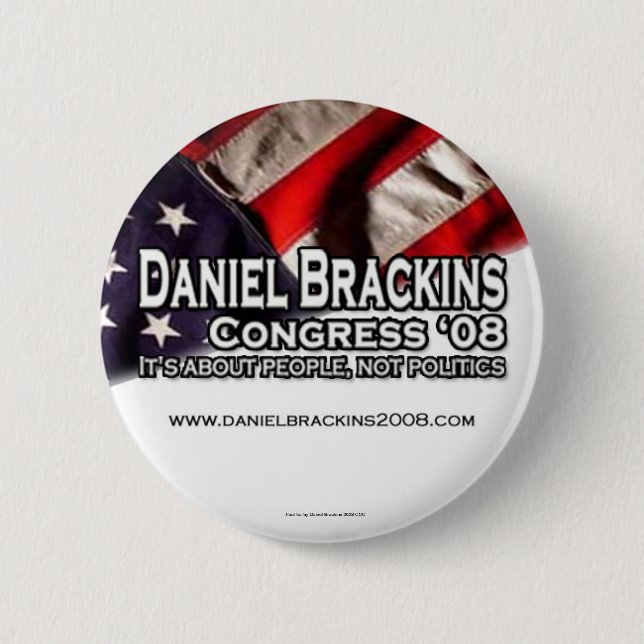 Badge Rond 5 Cm Bouton 1 de Daniel Brackins 2008 (Devant)