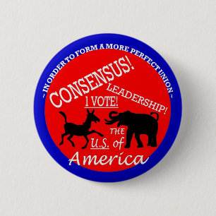 Badge Rond 5 Cm Bouton 1 d'élection