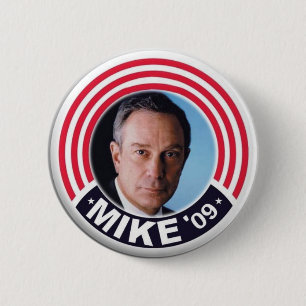 Badge Rond 5 Cm Bouton 2009 de maire de Mike Bloomberg