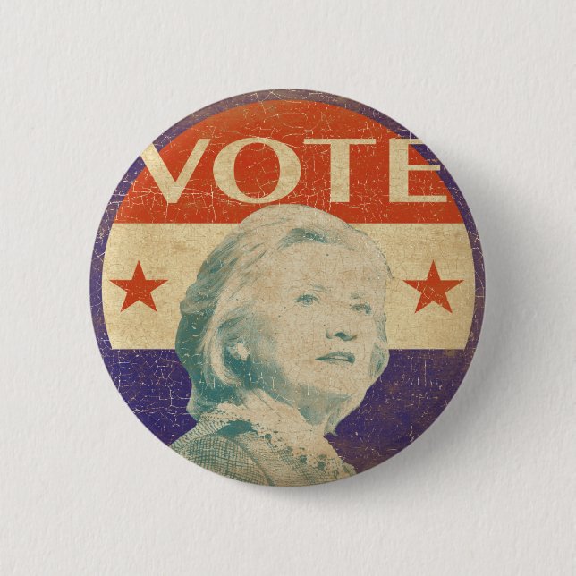 Badge Rond 5 Cm Bouton 2016 d'élection de Hillary Clinton (Devant)