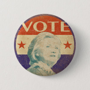 Badge Rond 5 Cm Bouton 2016 d'élection de Hillary Clinton